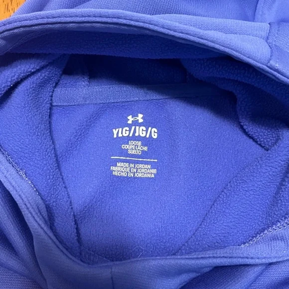 Under Armour Kids Purple/Blue Hoodie Size Large - Picture 4 of 7